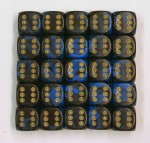 15mm Oblivion Spot Dice - Pack of 25 Blue